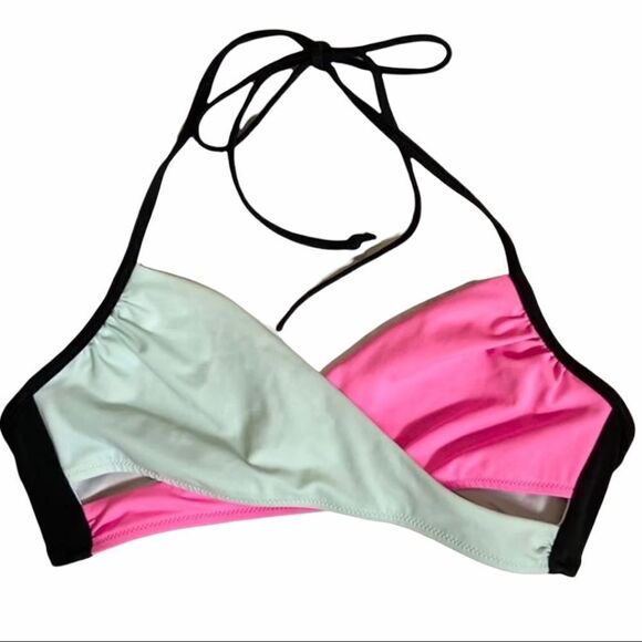 Victorias Secret Pink Crossfront Bikini‎ Top Small - Picture 1 of 4